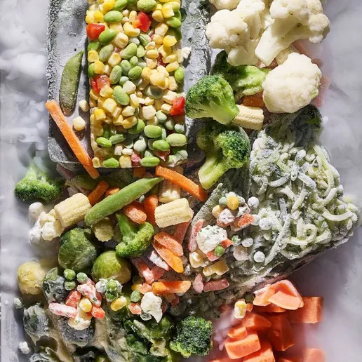 Individually quick frozen vegetables